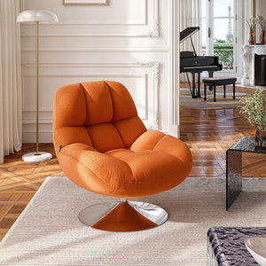 Sedia arancione imbottita